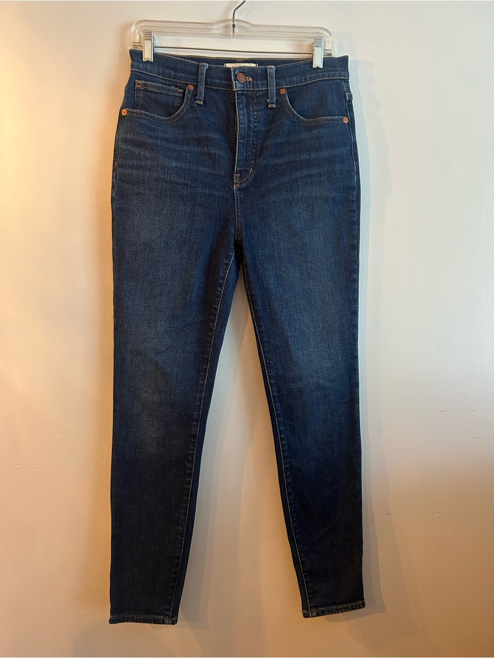 Madewell 11” High Rise Skinny Blue Jeans size 28